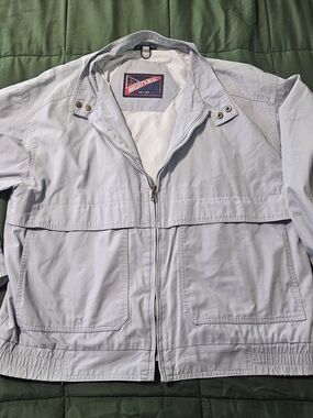Mighty Mac Men's Light Gray Zip-Front Performance Jacket